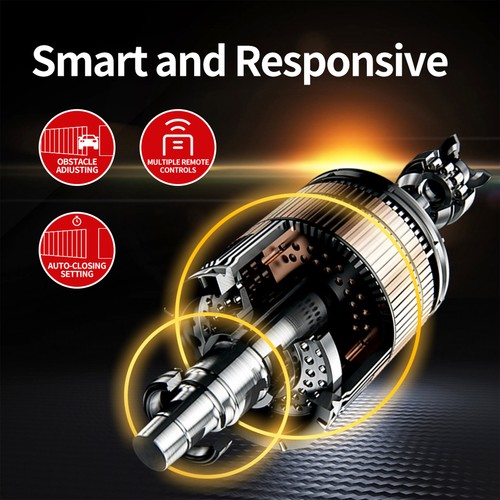 ALEKO Kyiv Stil 16 x 6 Fuß Stahl Doppelschwinge Garten Einfahrt Tor mit Öffner - Bild 14 von 17