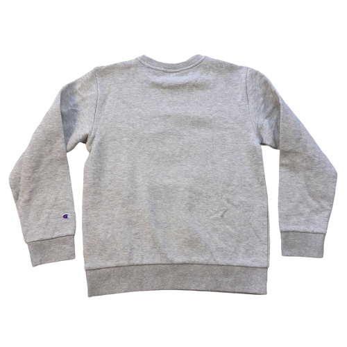 Champion sweatshirt Child Small (8) light gray/logo graphic/short fleece int. - Picture 11 of 12