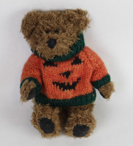 Boyds Bears Bradley Boobear #919610 Jack-O-Lantern Halloween Sweater 8" Plush - Picture 5 of 9