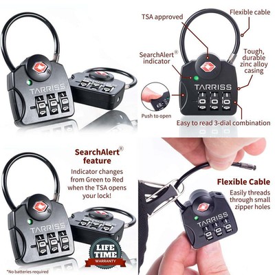 tarriss tsa lock with searchalert