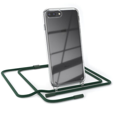Handykette für Apple iPhone 8 Plus / 7 Plus Hülle Band Kette Cover Piniengrün