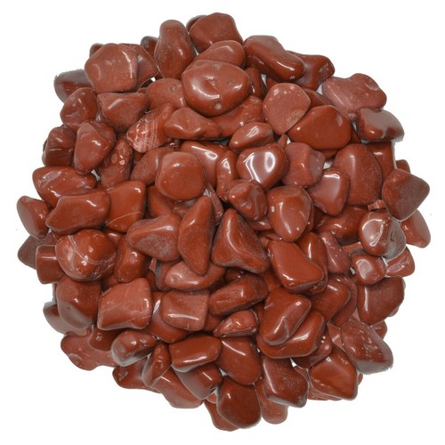 Piedras caídas de jaspe rojo de 3 libras - grado 1 - XSmall - 0,5"" a 1"" Avg. - Imagen 1 de 3