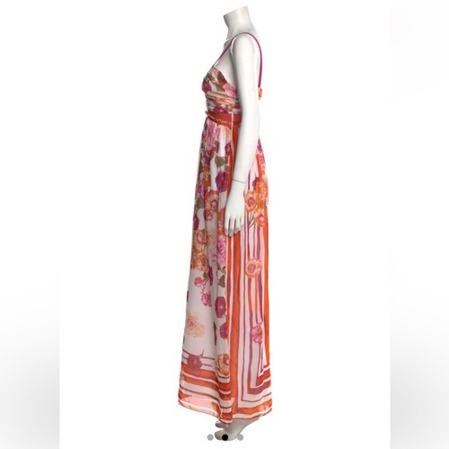 Alberta Ferretti Floral Print Dress Size 2 - Picture 2 of 9