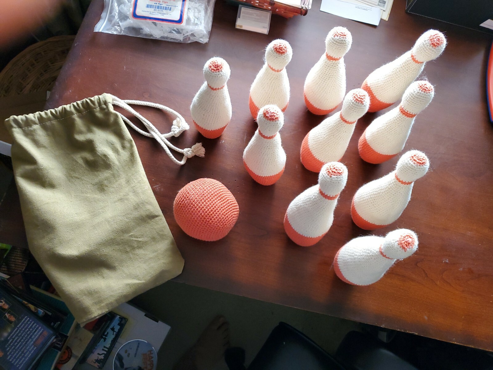 Handmade Ten Pin Bowling Set