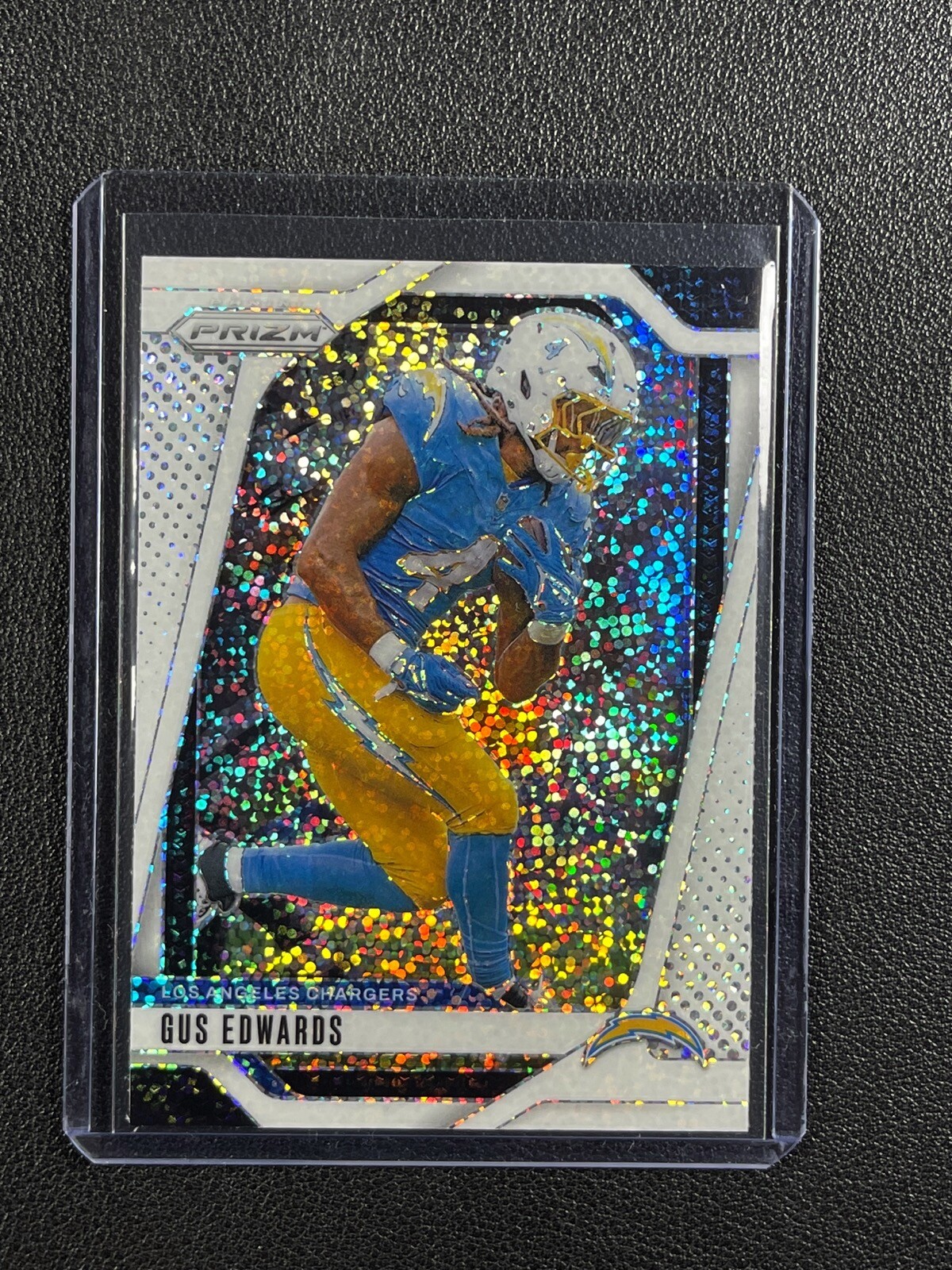 GUS EDWARDS #158 2024 PANINI PRIZM FOOTBALL WHITE SPARKLE PRIZMS SP