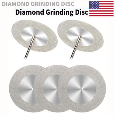 5Pc 60mm Diamond Cutting Disc Grinding Wheel Drill Bit For Tile Die Grinder Tool