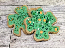Faux Fake St. Patrick's Day SHAMROCK Clover Cookies Tiered Tier Tray Decor