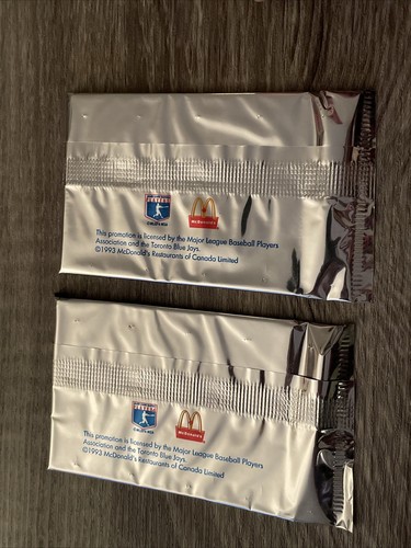2 paquetes Mcdonalds Presents Toronto Blue Jays Great Moments 1985-1992 - Imagen 2 de 2