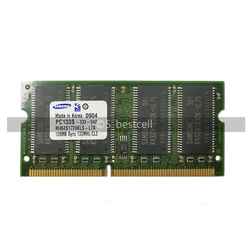Samsung DDR PC133 133MHz 128MB 256MB 512MB SDRAM 144-pol. SO-DIMM Laptop Memory - Picture 5 of 8