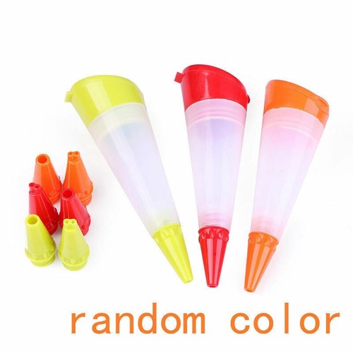 Decorating Pen Fondant Tool Nozzles Cake Silicone Pastry Icing Piping Utensil - Picture 4 of 9