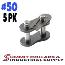 (5PK) #50 Roller Chain Connecting Links, Ships same day, Great Quality!