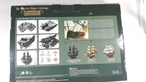 THE QUEEN ANNES REVENGE BLACKBEARDS SHIP 3D PUZZLE - Picture 10 of 10