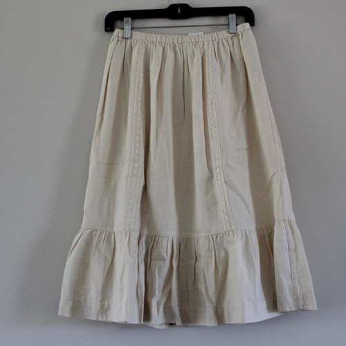 NWT Bonpoint Farah Maxi Skirt Wool Blend Ecru Off White Crochet Lace Inset 12 - Picture 10 of 10
