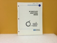 HP / Agilent 85027-90001 85027A/B/C Operating + Service Manual