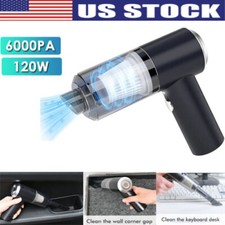 120W Cordless Handheld Car Vacuum Cleaner Home Mini Duster Rechargeable 6000PA