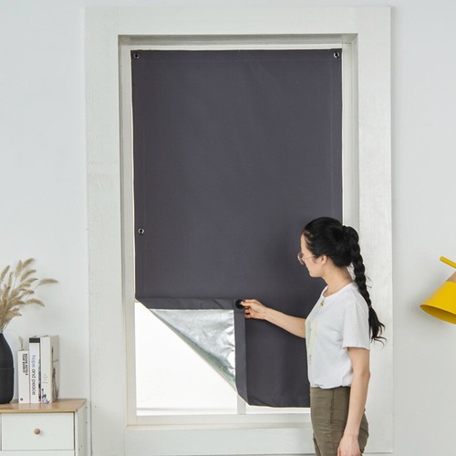 Portable Blackout Blind Window Thermal Insulated Kitchen Curtains Stick On DIY 1 - Bild 3 von 20