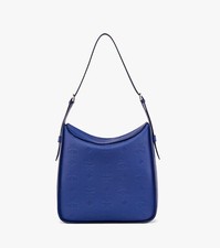 MCM AREN FLAP HOBO IN EMBOSSED MONOGRAM LEATH...