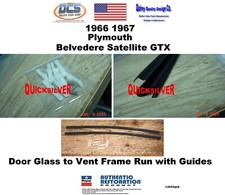 1966 67 Belvedere Gtx Door Glass Felt Run With Guides 2570243 New Mopar