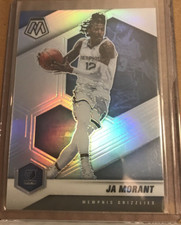Ja Morant 2020-21 Panini Mosaic Silver Holo Prizm Card #40 Memphis Grizzlies.