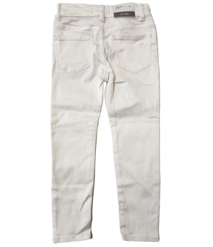DL1961 Girl's Snow Chloe Mid Rise Instasculpt White Skinny Jeans $55 Size 6 NEW - Picture 4 of 6