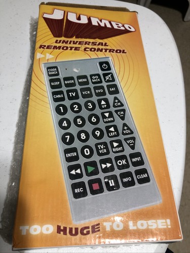 NUEVO Mando a distancia Jumbo universal para televisores, VCR, reproductores de DVD, SATÉLITE - Imagen 3 de 3