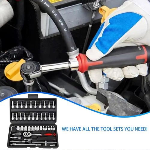 Portable Mechanic Tool Set Household Hand Repair Tool Set Auto Repair Tool Box - Picture 9 of 15