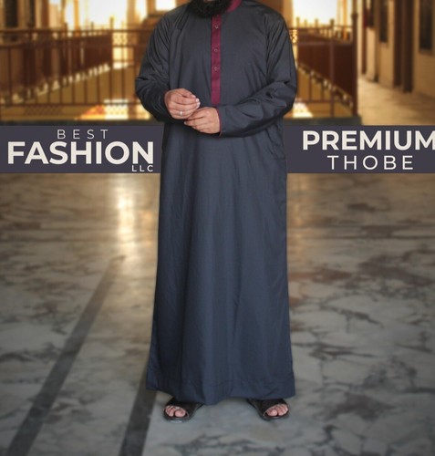 Men's Premium Designer Thobe/ Jubba - Picture 8 of 10