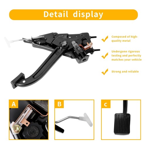 Parking Emergency Brake Pedal Assembly Compatible with 87-95 Jeep Wrangler YJ... - Picture 3 of 6