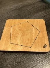 AccuCut wooden Cutting Die Pentagon -Large: 4 1/16"W x 3 7/8"H - 2.5" sides -