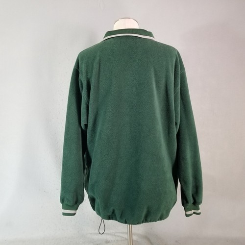 Lee sport Michigan State Spartans fleece sweater men's large green 1/4 zip - Picture 8 of 12