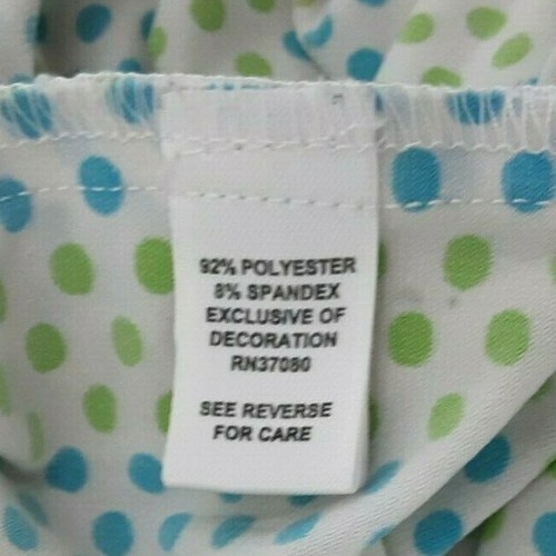 Cato NEW Girls Summer Dress Size 8 Stretchy Blue/Green Polka Dots Pattern *S475 - Picture 9 of 12