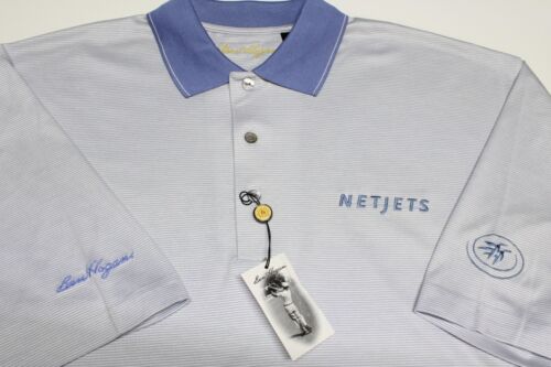 BEN HOGAN LUXURY COTTON GOLF SHIRT--L--NETJETS--CASTLE PINES!--UNWORN!-NEW!TAGS!