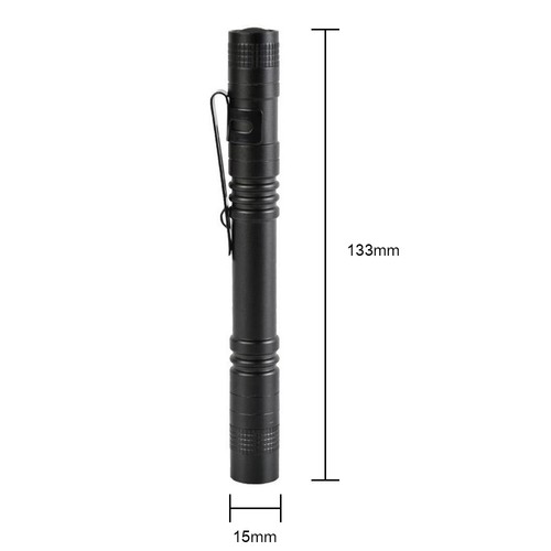 Mini Linterna LED Blanca Portátil 3W Luz Pluma Antorcha Clip Lámpara Pluma Luz - Imagen 3 de 9