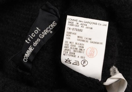 tricot COMME des GARCONS Cashmere Blended Roll-neck Knit Top Size S-M(K-149218) - Picture 11 of 12