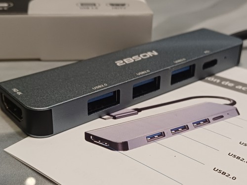 Apoyo 4k USB-C a HD TV + Adaptador USB 3.0 (5 en 1), Nuevo - Imagen 4 de 7