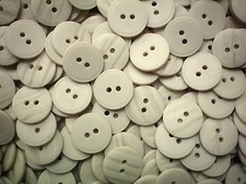 Buttons 20mm 32L Natural Light Beige Cream Warm Stone Effect 2 Hole Coat W168