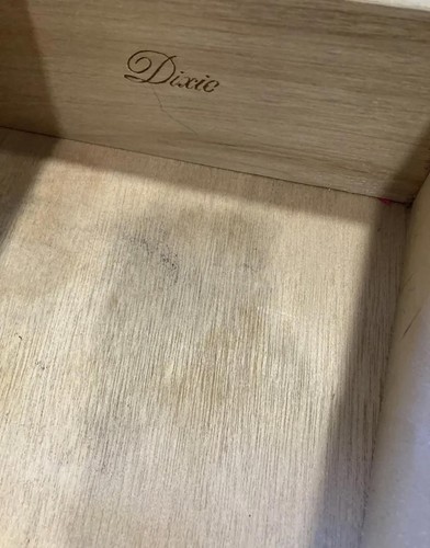 Vintage Dixie Furniture Asian Nightstand –White Lacquered Chinoiserie Side Table - Picture 7 of 9