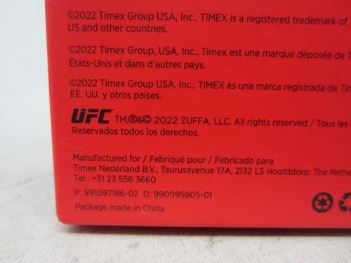 NEW Timex UFC Redemption Resin Strap Digital 50mm Wrist Watch Timer Black Red - Picture 11 of 11