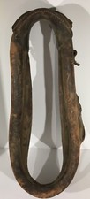 Antique Leather Horse Mule Collar Vintage Harness Heavy Duty Yoke Decor