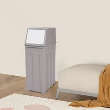 30L/8Gal Trash Can, Slim Trash Can with Lid, Tall & Narrow Trash Bin For Kitchen