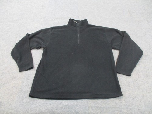 Suéter Obermeyer Para Hombre Extra Grande Negro Polar Cuarto Cremallera Pullover Adulto - Imagen 1 de 7