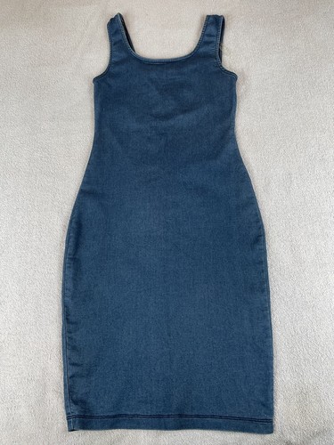 Iris Denim Tank Dress Women's Small Blue Sleeveless Knee Length Stretch - Bild 4 von 16