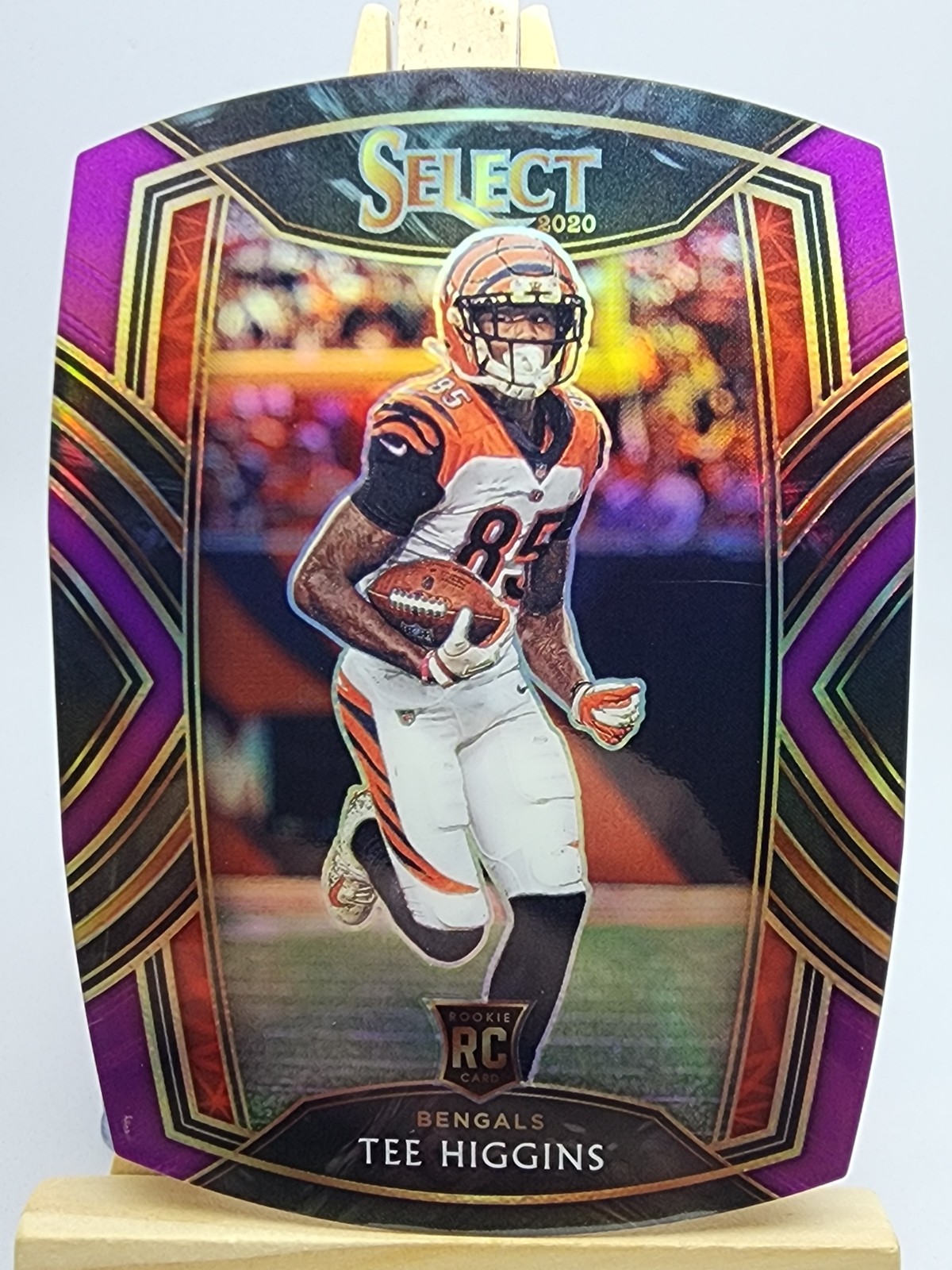 Tee Higgins 2020 Select Purple Prizm Die Cut RC Rookie #260 Cincinnati Bengals