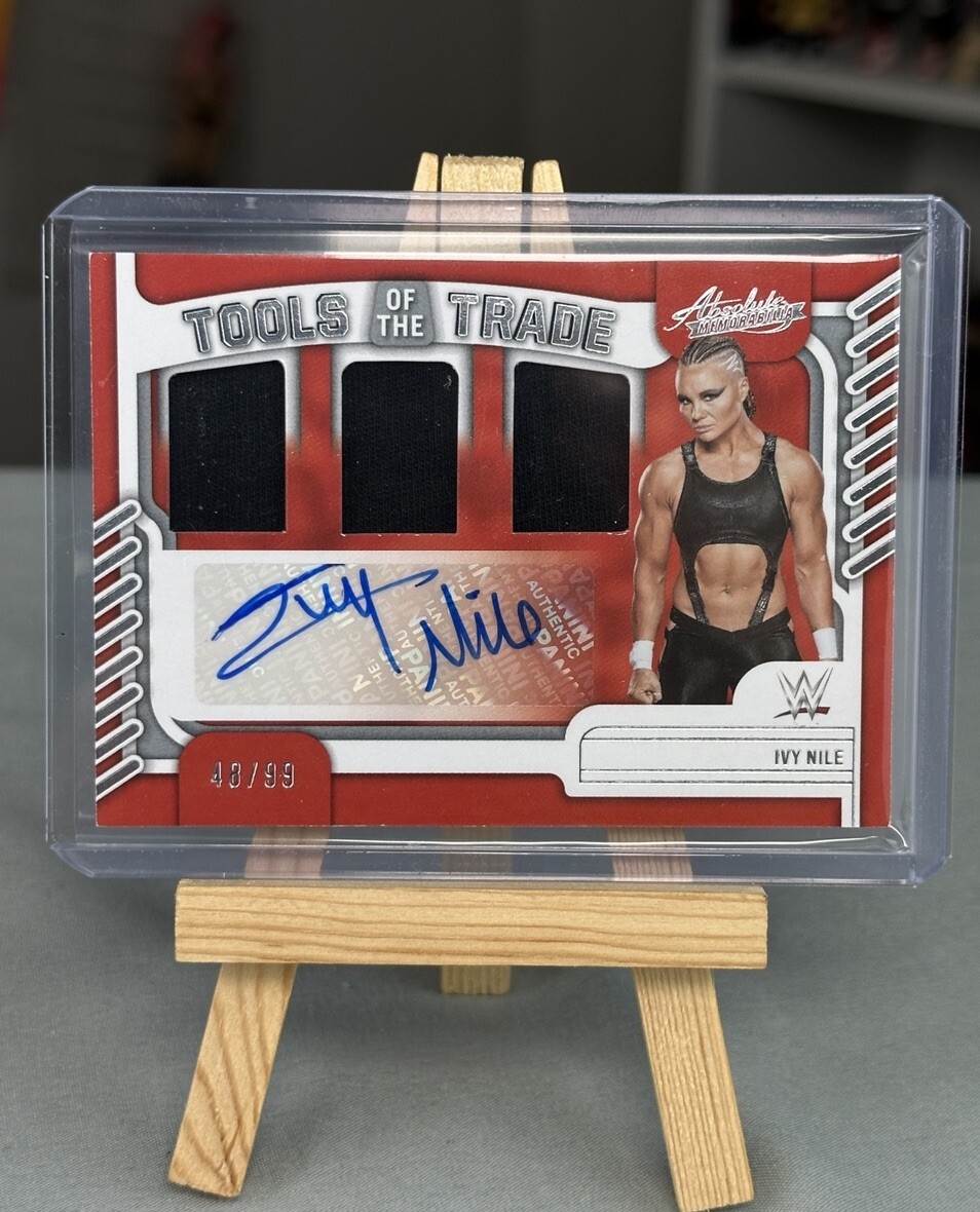 2023 Chronicles WWE Absolute Ivy Nile Tools of the Trade TRIPLE SWATCH AUTO /99