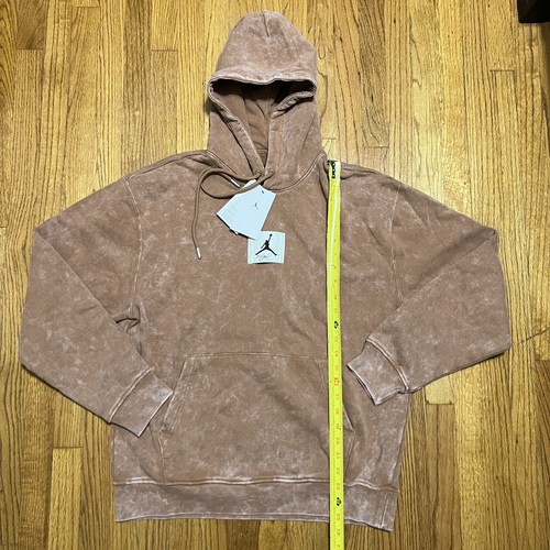 Nike Air Jordan Flight Hoodie Men's Medium Mineral Clay White Statement Fleece - Picture 3 of 9