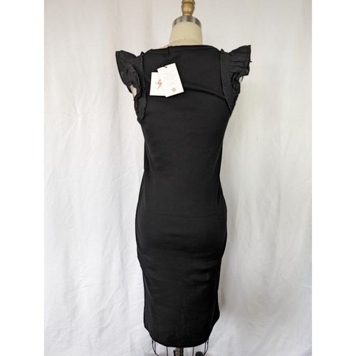 Women's The Nines By Hatch Midi Sleeveless Maternity Dress Size Medium Black NEW - Bild 3 von 7