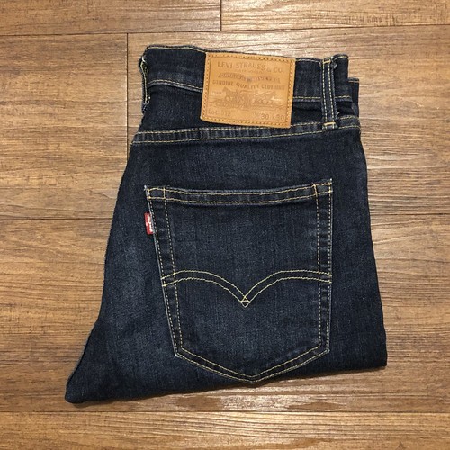 Levi’s Lot 512 Premium Big E Blue Jeans Mens 30x30 Slim Tapered Dark Wash Denim