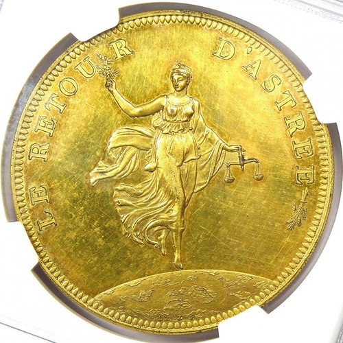 1802 France Napoleon Gilt Bronze Peace of Amiens Medal - Certified NGC UNC (MS) - Picture 6 of 6