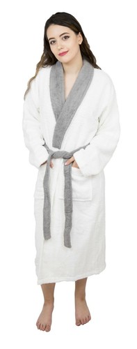 Skylinewears Women’s 100% Terry Cotton Bathrobe Toweling Dressing Gown Robe - Picture 17 of 36