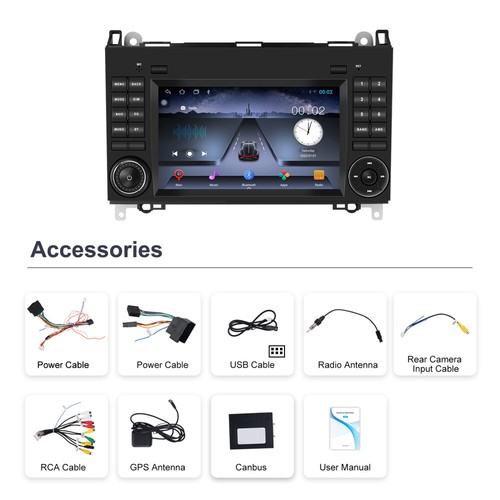 Carplay Autoradio GPS Navi Für Mercedes Benz B A Klasse W245 W169 Sprinter W906 - Bild 19 von 23